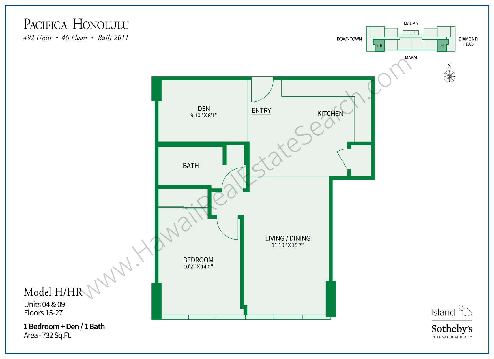 Pacifica Honolulu Floor Plan H